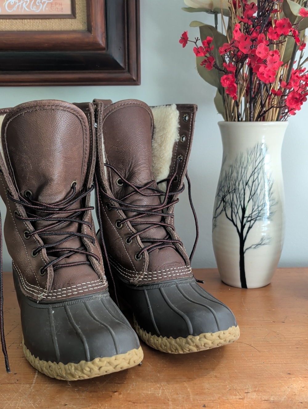 LL.Bean Shearling Lined Duck Boots